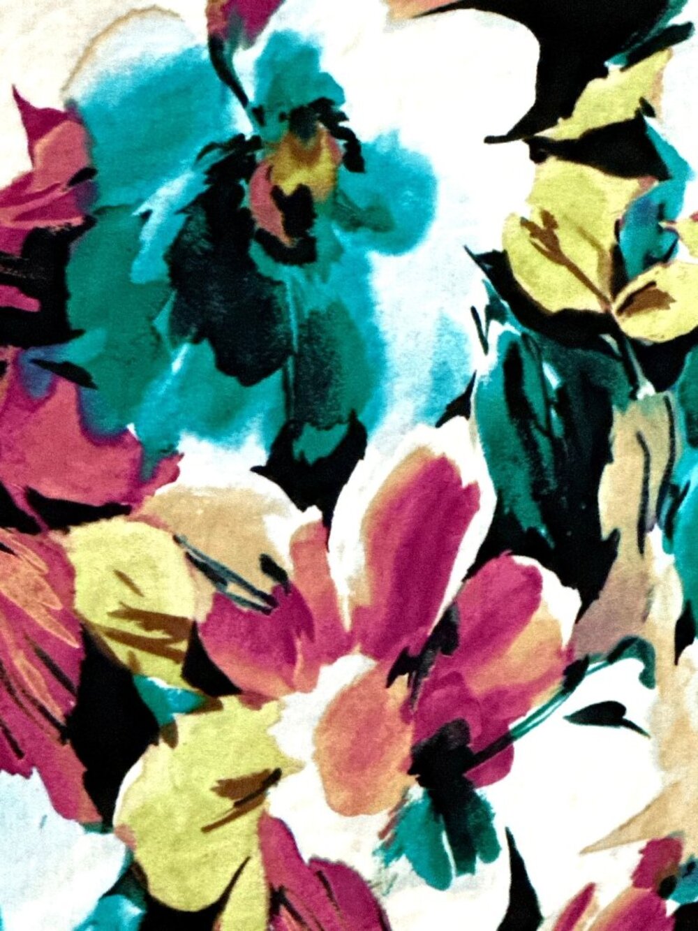 Liz Claiborne Plus Size 3X Bright Floral Print Dress Loose Fit Vibrant Colors - Picture 9 of 9